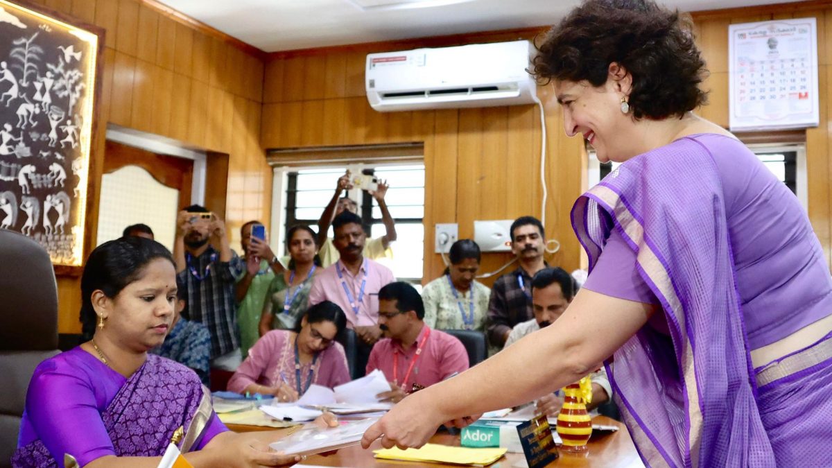 WATCH as Priyanka Gandhi makes political debut with Lok Sabha bypoll nomination from Wayanad WATCH as Priyanka Gandhi makes political debut with Lok Sabha bypoll nomination from Wayanad