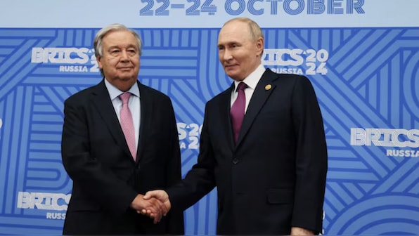 UN chief meets Putin in Russia, tells Brics audience ‘we need just peace’ in Ukraine
