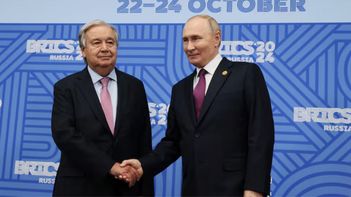 UN chief meets Putin in Russia, tells Brics audience ‘we need just peace’ in Ukraine UN chief meets Putin in Russia, tells Brics audience ‘we need just peace’ in Ukraine