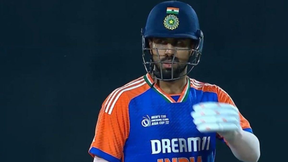 Ramandeep Singh scored 64 in India A's defeat to Afghanistan A. Image: Hotstar Ramandeep Singh scored 64 in India A's defeat to Afghanistan A. Image: Hotstar