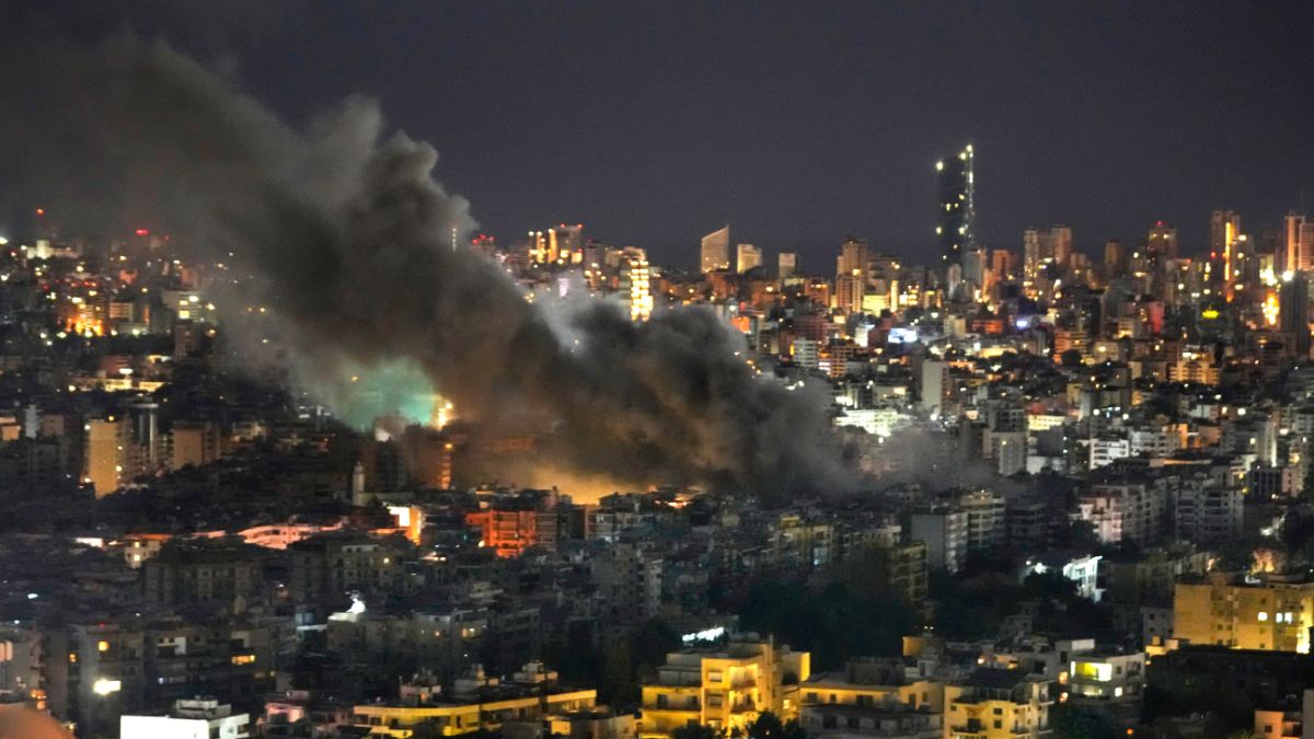 Smoke rises from Israeli airstrikes on Dahiyeh, in the southern suburb of Beirut, Lebanon, early Sunday, October 20, 2024. Image- AP Smoke rises from Israeli airstrikes on Dahiyeh, in the southern suburb of Beirut, Lebanon, early Sunday, October 20, 2024. Image- AP