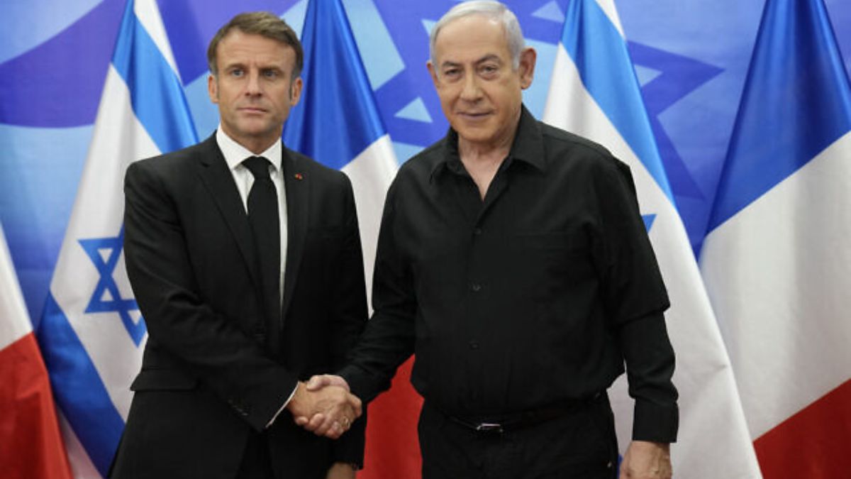 France committed to Israel’s security, says Macron after Netanyahu criticises arms embargo call France committed to Israel’s security, says Macron after Netanyahu criticises arms embargo call