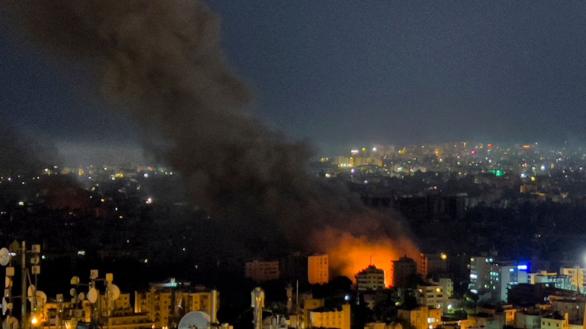 Flames and smoke rise from Israeli airstrikes in Dahiyeh, Beirut, Lebanon, Friday, Oct. 4, 2024.- AP Flames and smoke rise from Israeli airstrikes in Dahiyeh, Beirut, Lebanon, Friday, Oct. 4, 2024.- AP