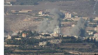 Smoke billows after an Israeli Air Force air strike on a village in southern Lebanon, amid cross-border hostilities between Hezbollah and Israel, as seen from northern Israel October 1, 2024. Image-Reuters