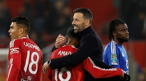 Carabao Cup: Five-star Manchester United thrash Leicester in Ruud van Nistelrooy's first game, City knocked out