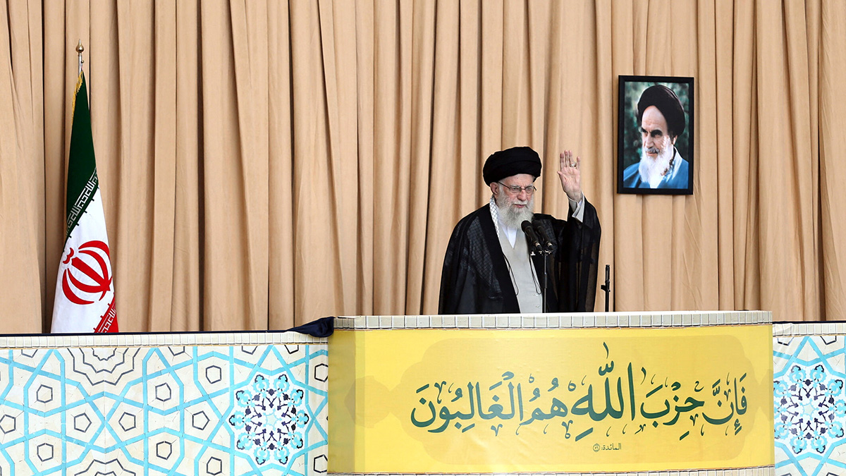 Iran's Supreme Leader Ayatollah Ali Khamenei waves during the Friday Prayers and a commemoration ceremony of late Lebanon's Hezbollah leader, Sayyed Hassan Nasrallah, in Tehran, Iran, on October 4, 2024. Reuters Iran's Supreme Leader Ayatollah Ali Khamenei waves during the Friday Prayers and a commemoration ceremony of late Lebanon's Hezbollah leader, Sayyed Hassan Nasrallah, in Tehran, Iran, on October 4, 2024. Reuters