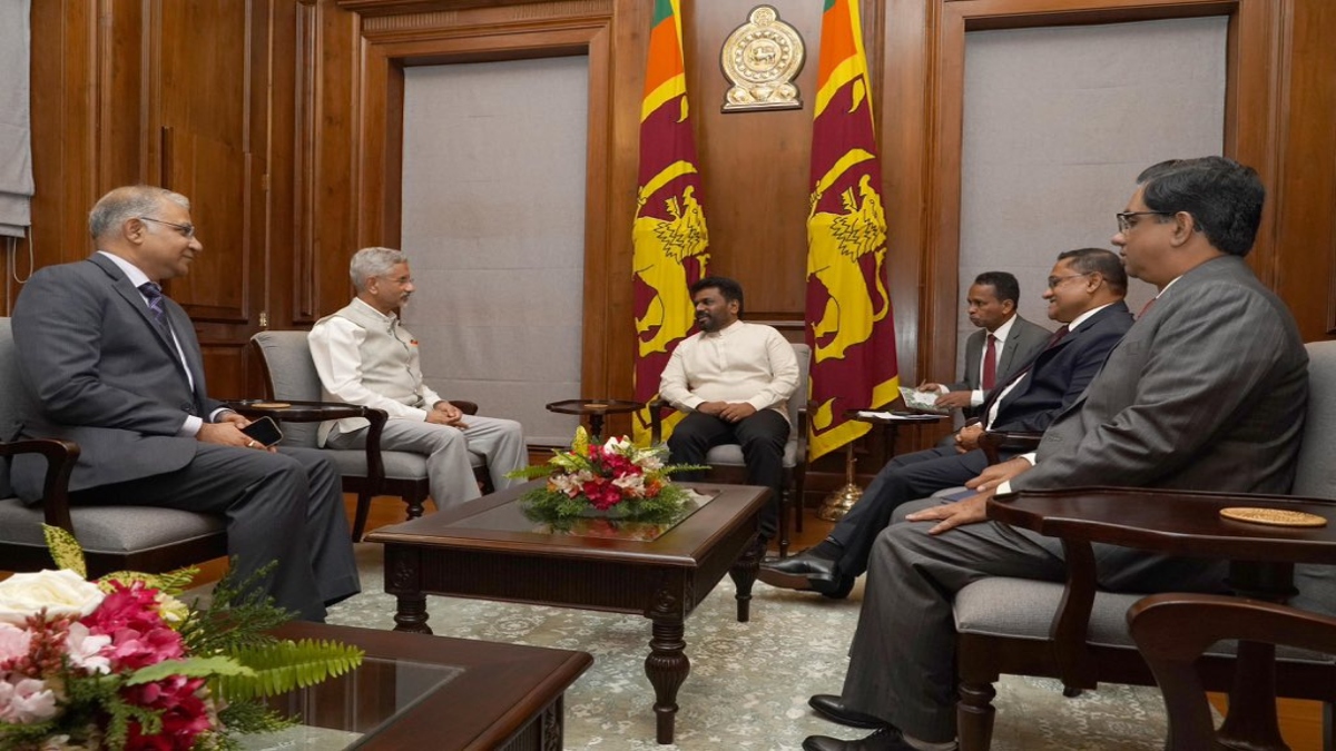 External Affairs Minister S Jaishankar met newly elected Sri Lankan President Anura Kumara Dissanayake on Friday. ANI External Affairs Minister S Jaishankar met newly elected Sri Lankan President Anura Kumara Dissanayake on Friday. ANI