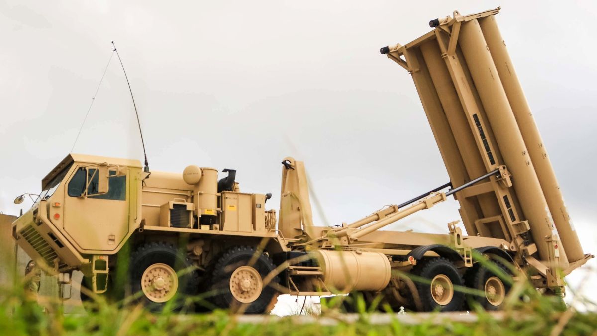 A US Army Terminal High Altitude Area Defense (THAAD) weapon system is seen on Andersen Air Force Base, Guam, October 26, 2017. File Image/Reuters A US Army Terminal High Altitude Area Defense (THAAD) weapon system is seen on Andersen Air Force Base, Guam, October 26, 2017. File Image/Reuters