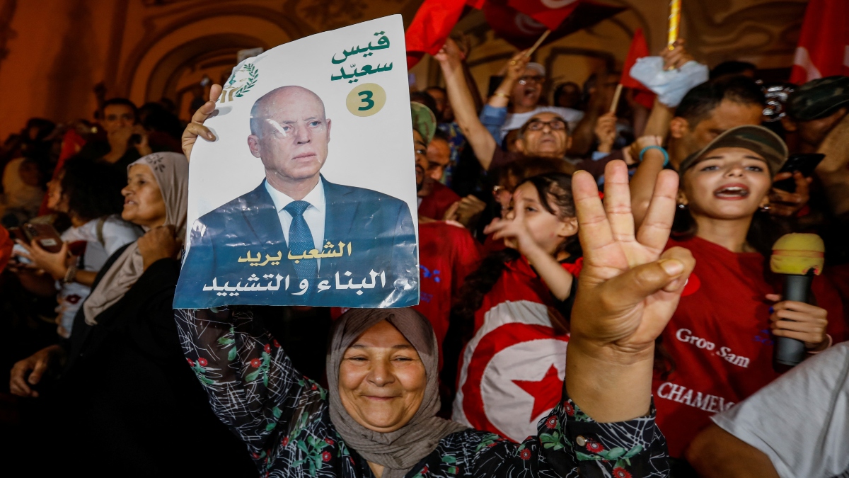 Tunisian President Saied secures second term with over 90% of vote Tunisian President Saied secures second term with over 90% of vote