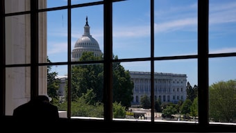 The US Capitol dome is seen from the Russell Senate Office Building on Capitol Hill in Washington, US, April 19, 2023. File Image/Reuters