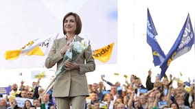 Moldova narrowly votes to join EU, President Sandu claims victory over 'assault on democracy'