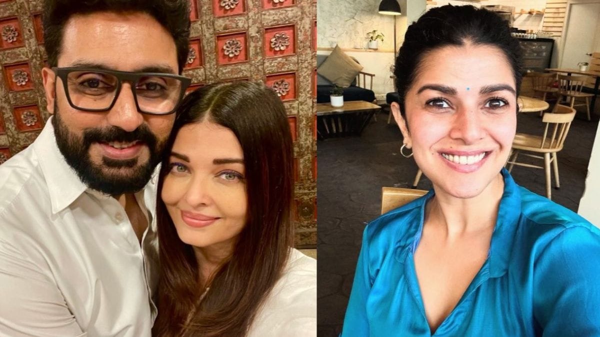 When Nimrat Kaur complimented Abhishek Bachchan on completing 15 years of marriage with Aishwarya Rai Bachchan during 'Dasvi' promotions and the actor blushed