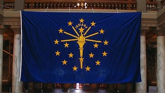 Indiana state flag. Wikimedia Commons