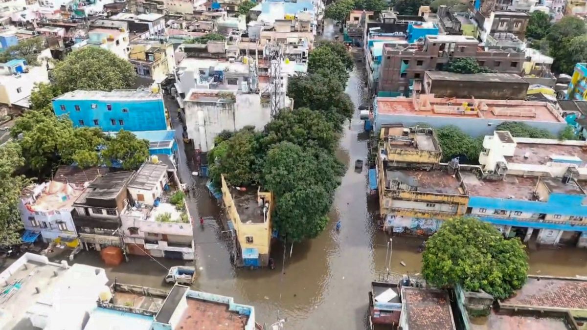 The state government has declared holidays for schools, colleges and government offices in Chennai and nearby districts of Tiruvallur, Kancheepuram, and Chengalpattu. PTI The state government has declared holidays for schools, colleges and government offices in Chennai and nearby districts of Tiruvallur, Kancheepuram, and Chengalpattu. PTI