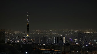 A view of Tehran capital of Iran is seen, early Saturday, Oct. 26, 2024. AP