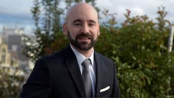 Chief economist and strategist at Market Securities, Christophe Barraud, poses for portraits at Market Securities headquarters in Paris, on January 28, 2021. File Photo/AFP