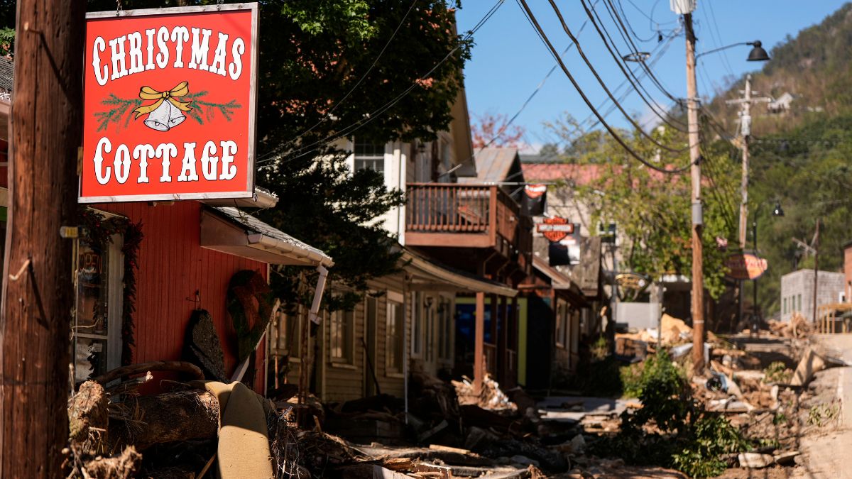 The aftermath of Hurricane Helene in Chimney Rock Village, North Carolina. AP The aftermath of Hurricane Helene in Chimney Rock Village, North Carolina. AP