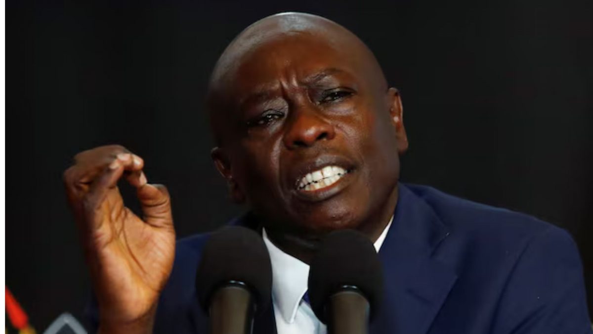 Kenya's Deputy President Rigathi Gachagua speaks during a press conference, ahead of lawmakers' vote over his impeachment motion at his residence in Karen, Nairobi Kenya, October 7, 2024. REUTERS/ Kenya's Deputy President Rigathi Gachagua speaks during a press conference, ahead of lawmakers' vote over his impeachment motion at his residence in Karen, Nairobi Kenya, October 7, 2024. REUTERS/