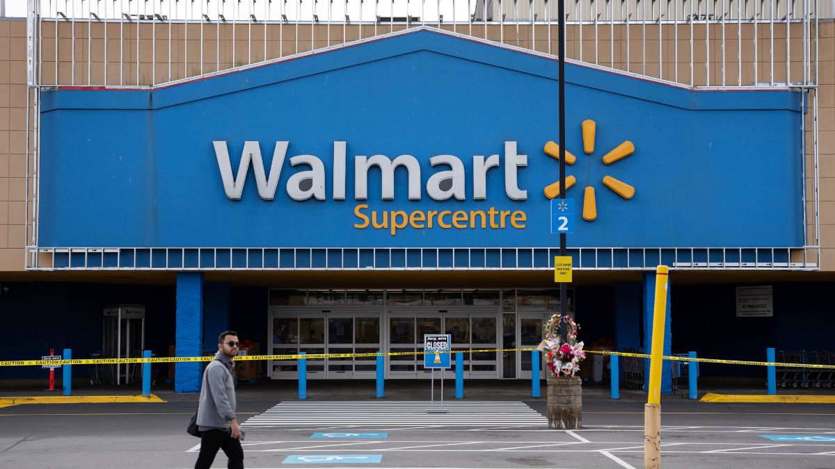 A Walmart remains closed as a vigil grows outside the taped-off area, October 23, 2024, in Halifax, Nova Scotia. AP
A Walmart remains closed as a vigil grows outside the taped-off area, October 23, 2024, in Halifax, Nova Scotia. AP