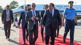 External Affairs Minister S. Jaishankar being welcomed upon his arrival in Islamabad, Pakistan, Tuesday, Oct. 15, 2024. PTI
