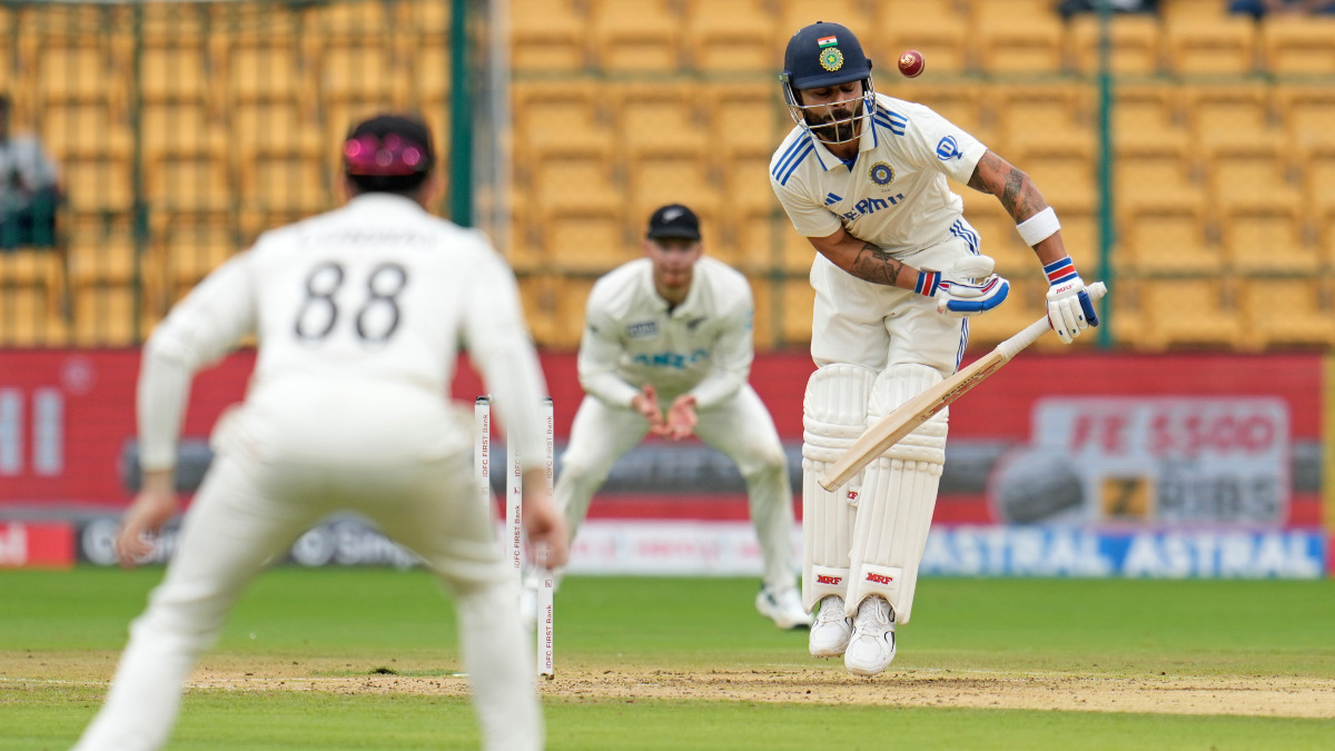India bowled out for lowest total at home as New Zealand pacers decimate hosts at Chinnaswamy India bowled out for lowest total at home as New Zealand pacers decimate hosts at Chinnaswamy