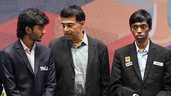 Viswanathan Anand sees D Gukesh, R Praggnanandhaa and Arjun Erigaisi dominating the chess world. Image: PTI
