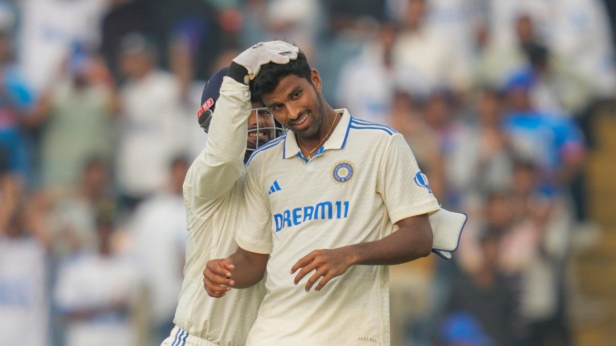 Washington Sundar took seven wickets on return to Test cricket after three years. Image: AP Washington Sundar took seven wickets on return to Test cricket after three years. Image: AP
