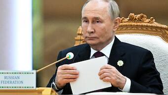 Russian President Vladimir Putin attends a Central Asian forum in Ashgabat, Turkmenistan, Friday, October 11, 2024. (Photo: Kremlin Pool via AP)