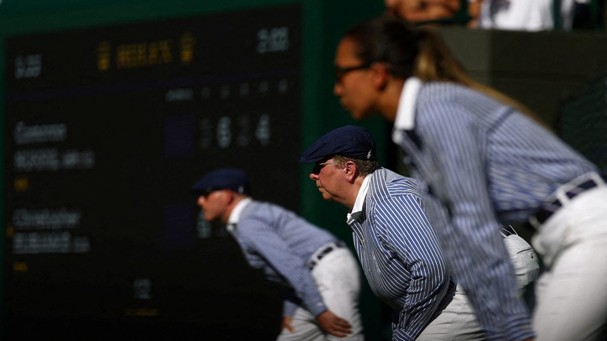 Wimbledon 2025 tennis tournament will not have any line judges. Image: Reuters Wimbledon 2025 tennis tournament will not have any line judges. Image: Reuters