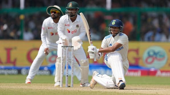 Another aggressive knock for Jaiswal as India demolish Bangladesh in Kanpur despite frustrating rain delay