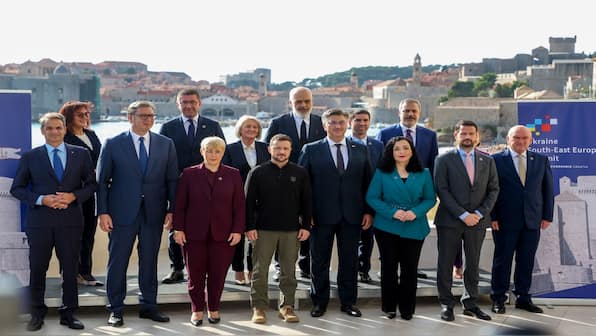 'If Europe is not united today...': Zelenskyy bids for European support at Balkan summit