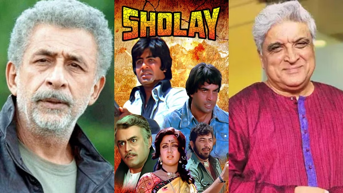 Naseeruddin Shah criticizes Amitabh Bachchan-Dharmendra's 'Sholay': 'I once told Javed Akhtar he has copied every scene, he didn't even leave...' Naseeruddin Shah criticizes Amitabh Bachchan-Dharmendra's 'Sholay': 'I once told Javed Akhtar he has copied every scene, he didn't even leave...'