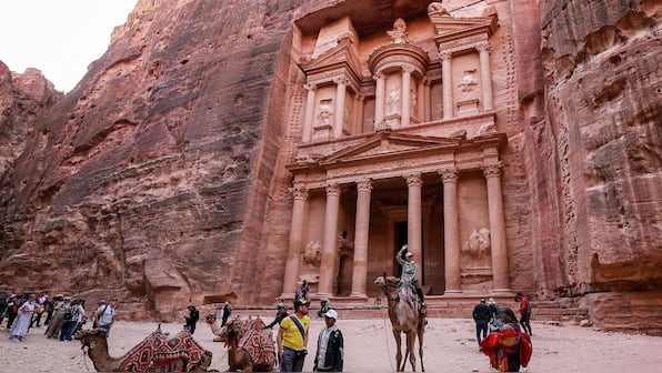 Inside ‘secret’ tomb with 2000-year-old skeletons in Jordan’s Petra, below ‘Indiana Jones’ landmark