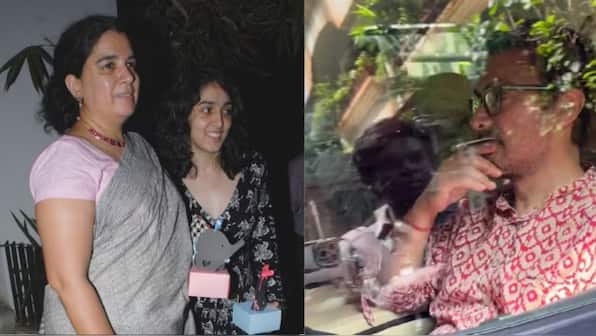 WATCH: Aamir Khan pays a visit to ex-wife Reena Dutta as her father passes away