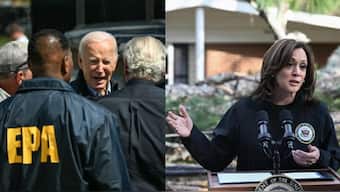 US President Joe Biden visits North and South Carolina and Vice President Kamala Harris toured Georgia to oversee the havoc caused by Hurricane Helene