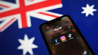 Facebook, Instagram and TikTok apps are seen on a smartphone in front of an Australian flag, in this illustration taken November 29, 2024. Reuters