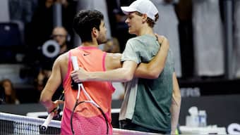 Both Carlos Alcaraz and Jannik Sinner are favourites to win the singles title at ATP Finals 2024. Reuters image 
