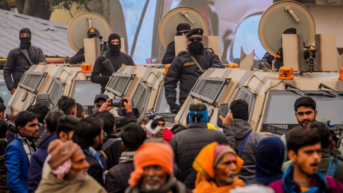 Armed security personnel keep vigil at Ayodhya's Ram Mandir. Source: PTI | File. Armed security personnel keep vigil at Ayodhya's Ram Mandir. Source: PTI | File.