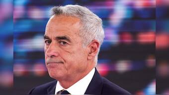 Romanian presidential candidate Calin Georgescu attends a televised debate in Bucharest, Romania, November 13, 2024. File Image/Reuters