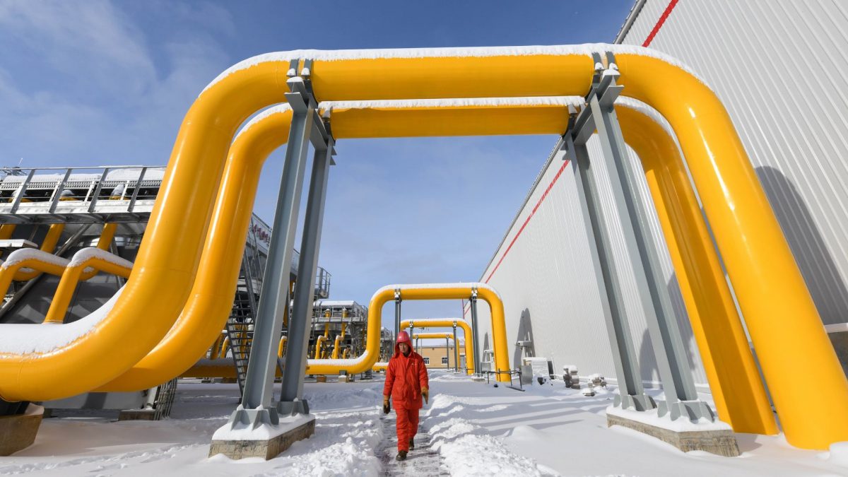 A section of the China-Russia east-route natural gas pipeline in Heihe, northeast China’s Heilongjiang province. Source: Xinhua | FILE. A section of the China-Russia east-route natural gas pipeline in Heihe, northeast China’s Heilongjiang province. Source: Xinhua | FILE.