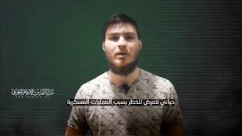 Israeli hostage Sasha Troufanov in a video released by Palestinian Islamic Jihad (PIJ). (Photo: Hostages Families Forum)