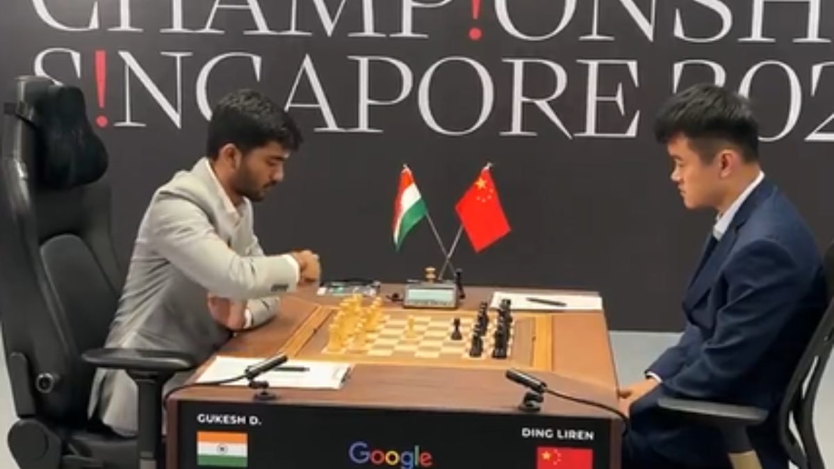 D Gukesh vs Ding Liren Highlights: Ding Liren beats D Gukesh in Round 1 of World Chess Championship 2024