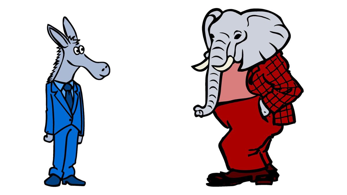 A graphic representation of a Democratic Donkey & a Republican Elephant. File Image/Pixabay A graphic representation of a Democratic Donkey & a Republican Elephant. File Image/Pixabay