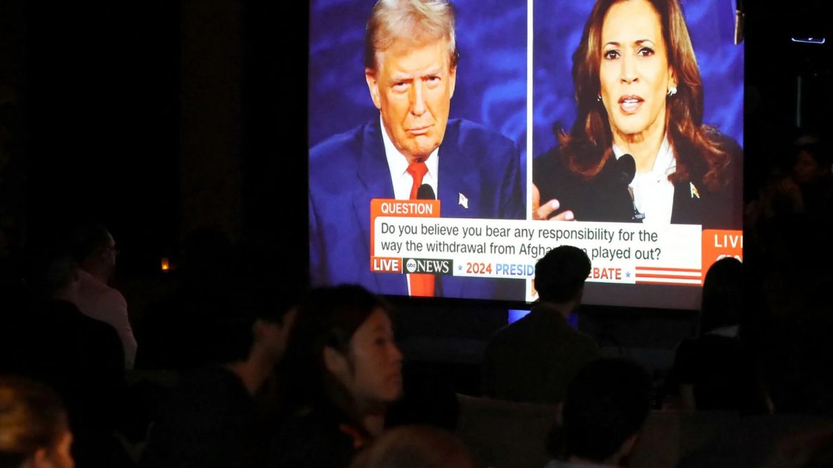 2024 US Presidential election: Donald Trump (L) and Kamala Harris (R) during a presidential debate in September. Source: AFP. 2024 US Presidential election: Donald Trump (L) and Kamala Harris (R) during a presidential debate in September. Source: AFP.