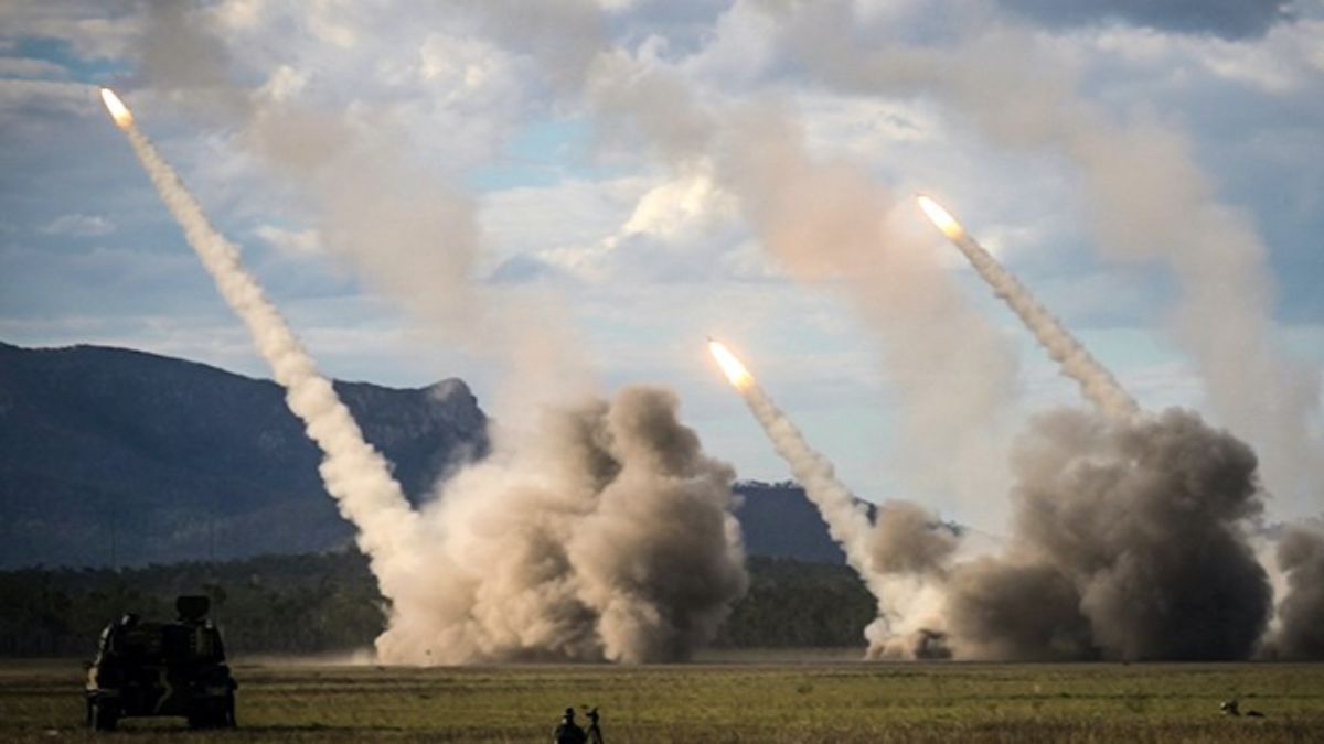A missile is launched from a United States military HIMARS system during joint military drills at a firing range in northern Australia as part of Exercise Talisman Sabre on July 22, 2023. (Representative Photo, Credit: AFP) A missile is launched from a United States military HIMARS system during joint military drills at a firing range in northern Australia as part of Exercise Talisman Sabre on July 22, 2023. (Representative Photo, Credit: AFP)
