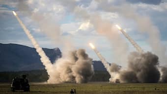 A missile is launched from a United States military HIMARS system during joint military drills at a firing range in northern Australia as part of Exercise Talisman Sabre on July 22, 2023. (Representative Photo, Credit: AFP)