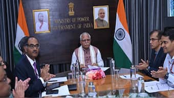 Indian Minister for energy and power Manohar Lal Khattar, his Bangladesh counterpart Md Fouzul Kabir Khan and Nepalese counterpart Dipak Khadka jointly inaugurated the historic milestone in regional energy cooperation. X - @mlkhattar