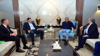 Interior Minister Mohsin Naqvi meets with a delegation led by Belarus Foreign Minister Maxim Ryzhenkov in Islamabad on Nov 24, 2024. X - @ForeignOfficePk