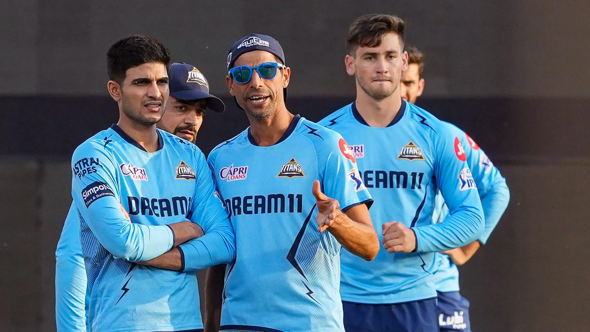 Gujarat Titans captain Shubman Gill and coach Ashish Nehra have a lot of work to do after IPL retentions. Image: PTI
Gujarat Titans captain Shubman Gill and coach Ashish Nehra have a lot of work to do after IPL retentions. Image: PTI