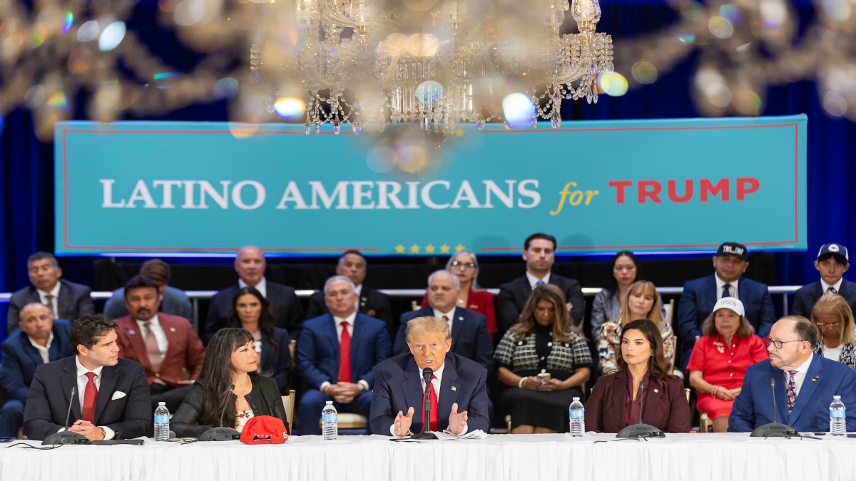 Donald Trump speaks at a roundtable with Latino business leaders, on October 22 in Doral, Florida. AFP Donald Trump speaks at a roundtable with Latino business leaders, on October 22 in Doral, Florida. AFP